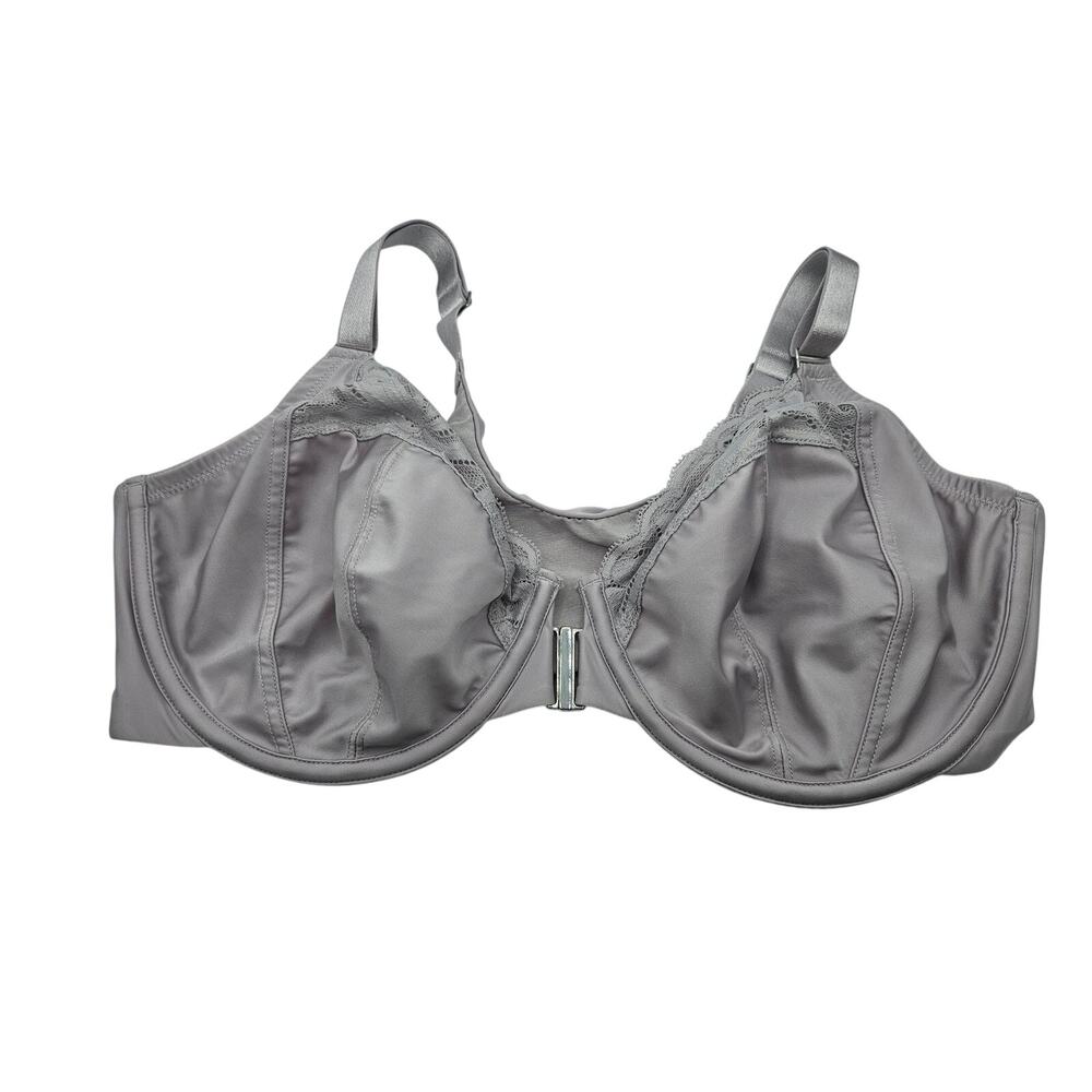 Bare Necessities Veronica Front-Close Bra 40DD Lavender Racerback Underwire NWOT